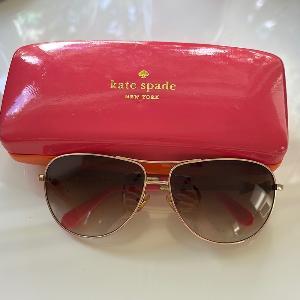 Kate Spade Brown Aviator Sunglasses